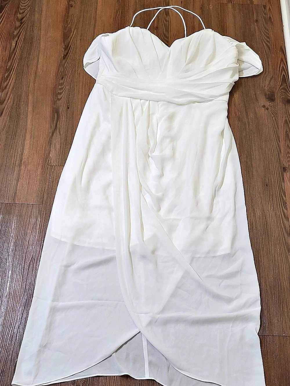 City Chic White Maxi Dress Size 16/S New 16 s